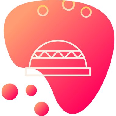 Bosu Ball web simgesi vektör illüstrasyonu