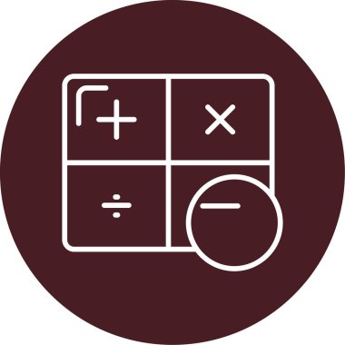 hesap makinesi vektör simgesi modern basit vektör çizimi