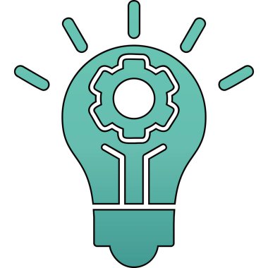 İnovasyon web simgesi basit illüstrasyon 