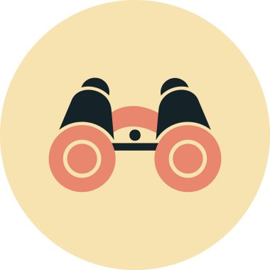 dürbün web simgesi, vektör çizim 