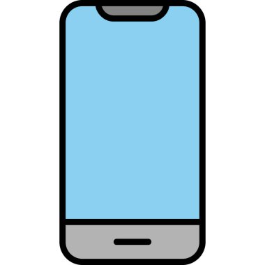 Akıllı telefon. Web simgesi basit illüstrasyon 