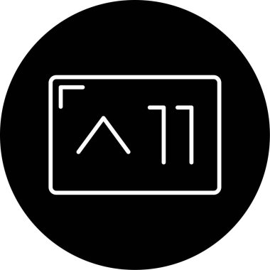 Mobil görüntü simgesi. Tablet ekranı. Web için vektör illüstrasyonu