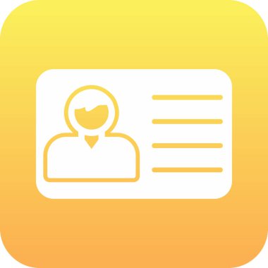 Ofis Kimliği Web simgesi, vektör illüstrasyonu