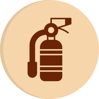 Yangın söndürme ikonu. vektör illüstrasyonu              