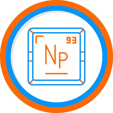 Periyodik tablo simgesinin Neptunyum kimyasal elementi