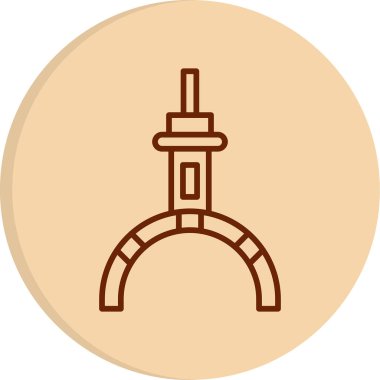 Pençe simgesi, basit vektör illüstrasyonu 