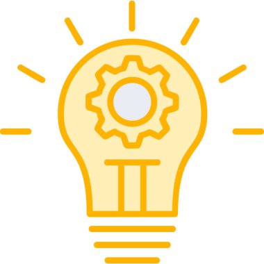 İnovasyon web simgesi basit illüstrasyon 