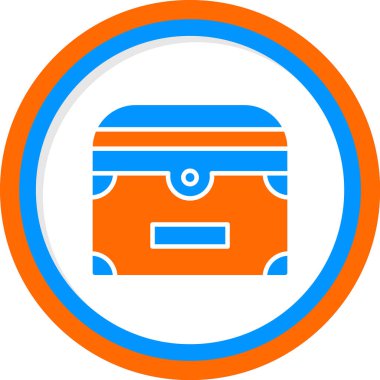 Göğüs simgesi, vektör illüstrasyonu basit tasarım