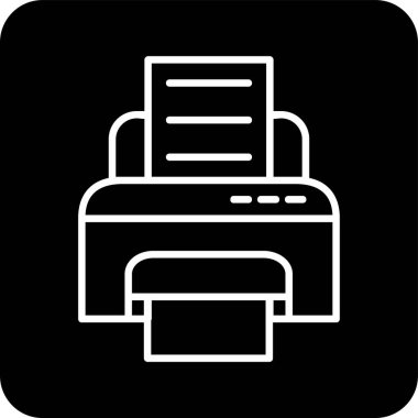 printer web icon simple illustration 