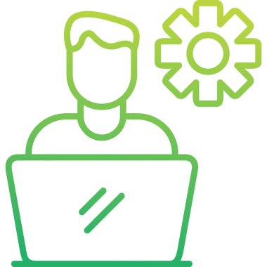 Yazılım Geliştirici Web simgesi vektör çizimi