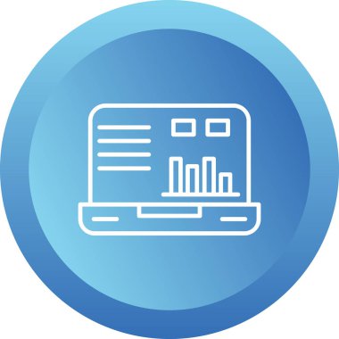 dizüstü bilgisayar simgesi, vektör illüstrasyonu basit tasarım