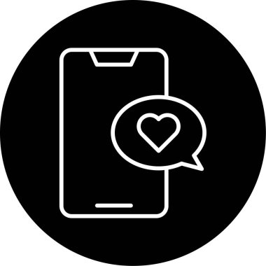 mobil sohbet simgesi, vektör illüstrasyon tasarımı