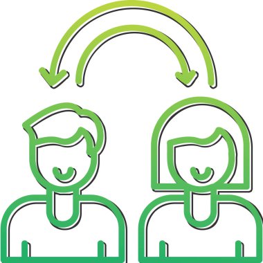 Empati web simgesi vektör çizimi