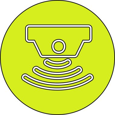 sensör simgesi, vektör illüstrasyonu basit tasarım