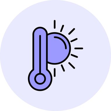  yüksek sıcaklık vektör simgesi