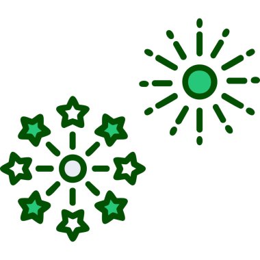 Vektör illüstrasyonu, simge Havai fişek ögesi 