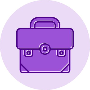 Bavul. Web simgesi basit illüstrasyon 