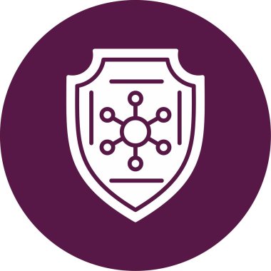 Ağ için koruma kalkanı vektör simgesi 