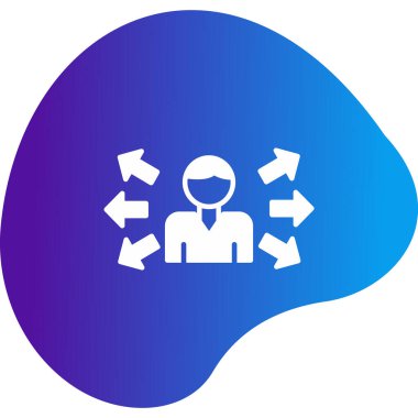 Çoklu görev ağ simgesi, vektör illüstrasyonu 