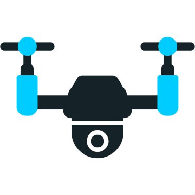 Drone simgesi vektör illüstrasyon tasarımı