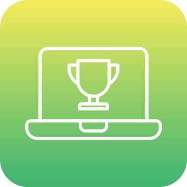 dizüstü bilgisayar simgesi, vektör illüstrasyonu basit tasarım