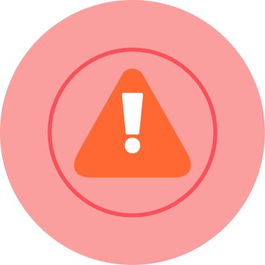 Uyarı vektör çizgisi simgesi, vektör illüstrasyonu 