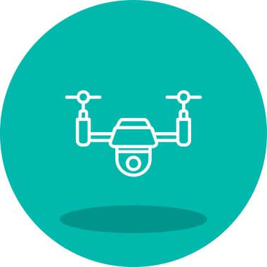 Drone simgesi vektör illüstrasyon tasarımı