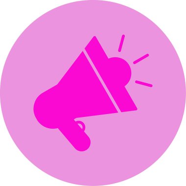 megafon web simgesi, vektör çizim 