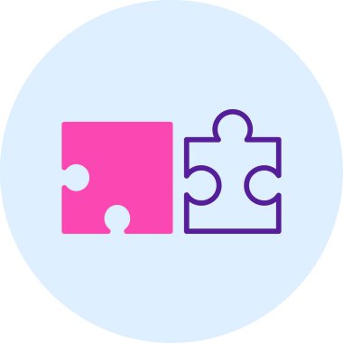 vektör illüstrasyonu, bulmaca ögesi simgesi 