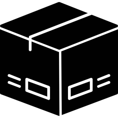 Paket, dağıtım simgesi vektör illüstrasyonu 