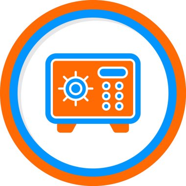vector illustration of modern Safe Box icon    