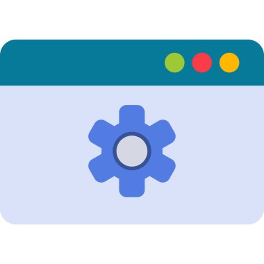 İçerik Yönetimi web simgesi vektör illüstrasyonu