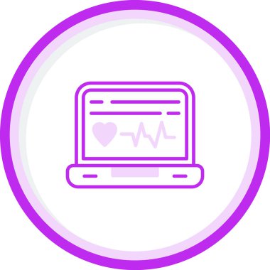 Düz biçimli kardiyoloji simgesi 