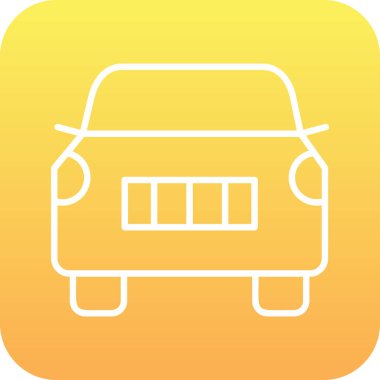 araba web simgesi basit illüstrasyon 