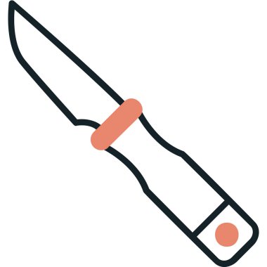 bıçak simgesi vektör illüstrasyonu