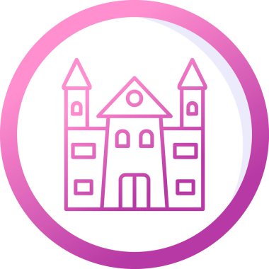 Castle vektör resimleme tasarımı