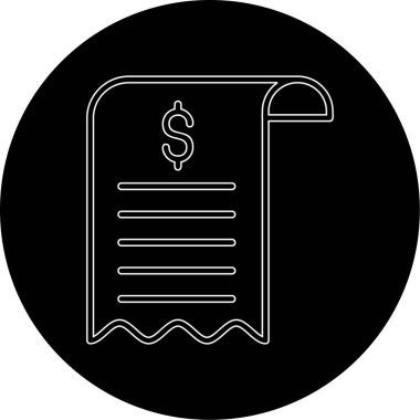 Bill simgesi, vektör illüstrasyonu basit tasarım