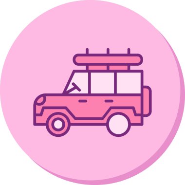 Safari cipi. Web simgesi basit illüstrasyon 