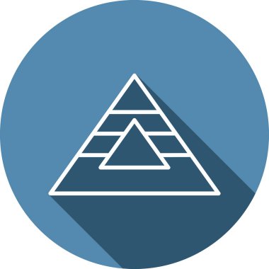 Üçgen işareti. Basit tasarım çizimi