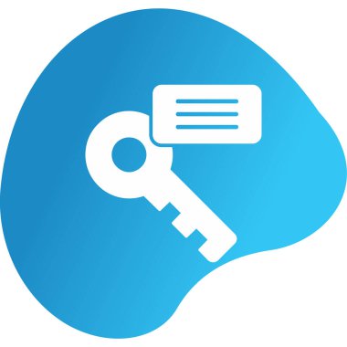 Anahtar kelime web simgesi. vektör illüstrasyonu