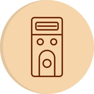 Dava web simgesi vektör illüstrasyonu