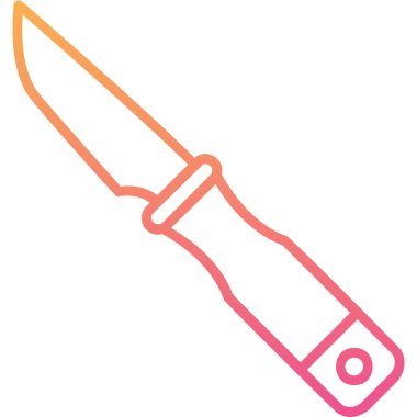 bıçak simgesi vektör illüstrasyonu