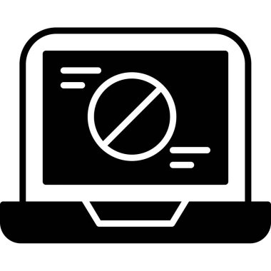 dizüstü bilgisayar simgesi, vektör illüstrasyonu