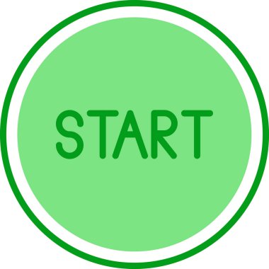 Modern başlangıç simgesinin vektör illüstrasyonu. multimedya ve baskı kavramı