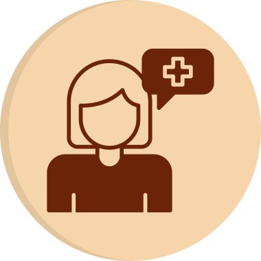 Pozitif Düşünme simgesi, vektör illüstrasyonu 