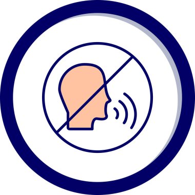 Konuşan Web simgesi vektör çizimi yok