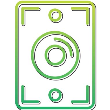 hoparlör basit vektör illüstrasyonu