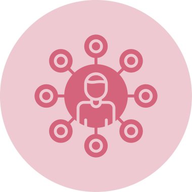 organizasyon yapı simgesi, vektör illüstrasyon basit tasarım