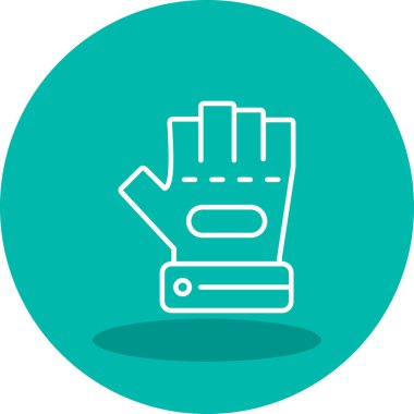 Eldiven simgesi, vektör illüstrasyonu basit tasarım