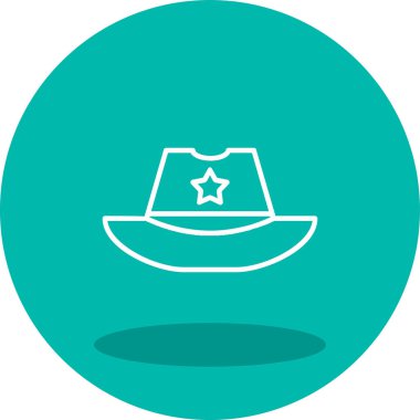 Şapka kutsal kişilerin resmi, basit vektör çizim 